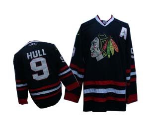 Chicago Blackhawks 9 Hull black