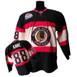 Chicago Blackhawks 88 Patrick Kane Premier Dark black jerseys