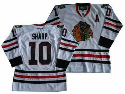 new Chicago Blackhawks 10 Patrick Sharp white Jersey
