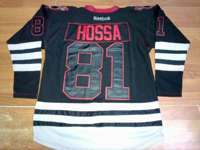 NHL Jerseys Chicago Blackhawks 81# hossa black