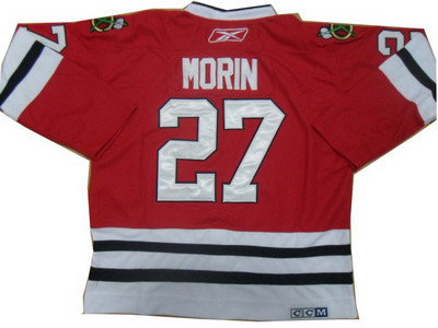 Chicago Blackhawks #27 Jeremy Morin Red Throwback CCM NHL ice Jerseys