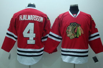 Chicago Blackhawks 4 hjalmarsson red Jerseys