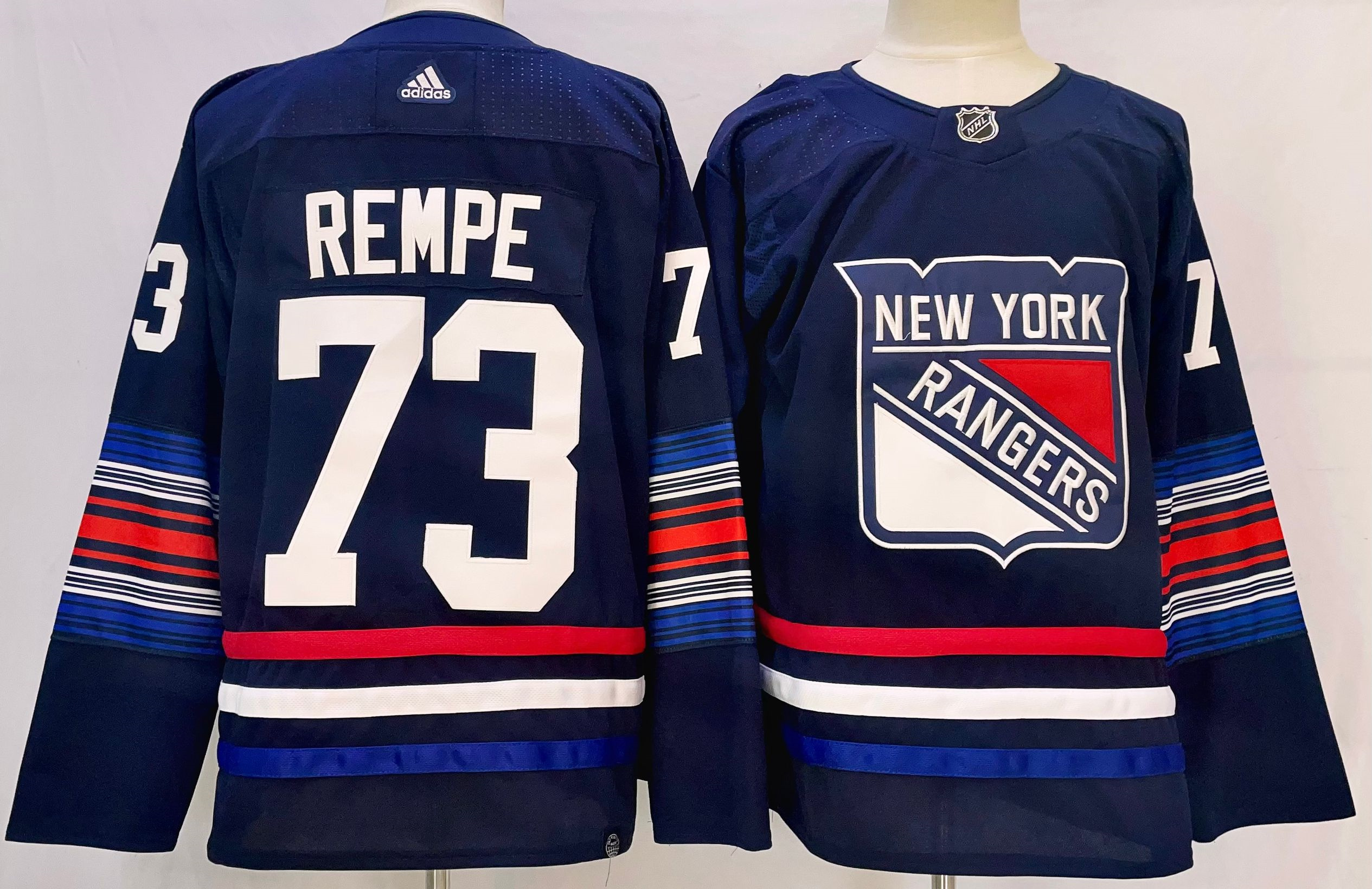 Men's New York Rangers #73 Matt Rempe Navy Alternate Authentic Jersey Men's New York Rangers #73 Matt Rempe Navy Alternate Authentic Jersey