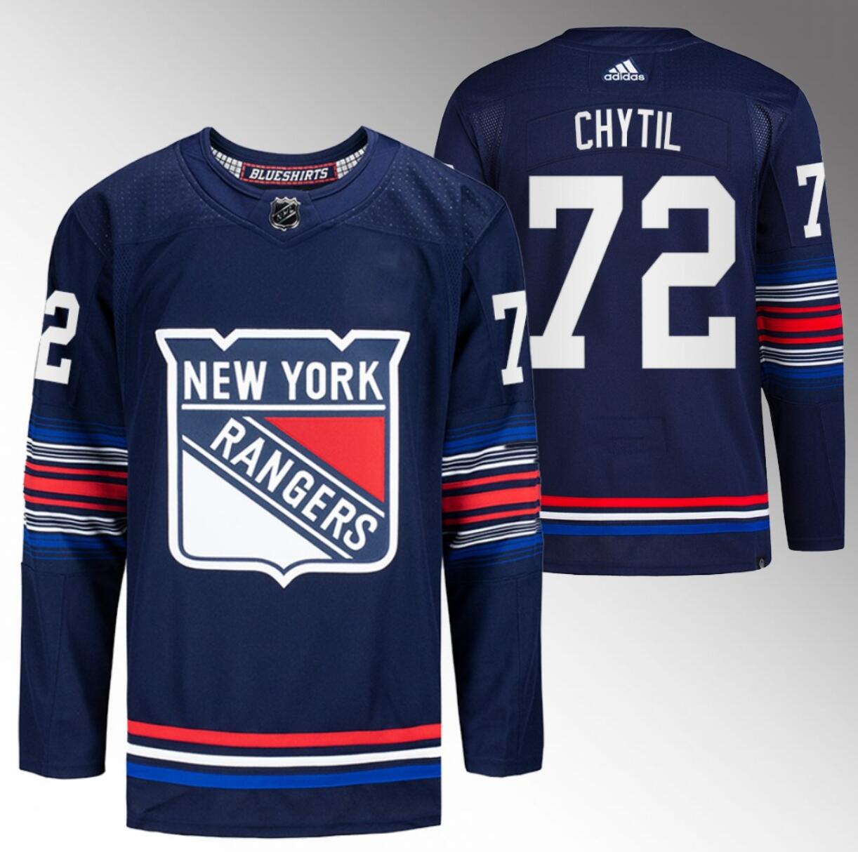 Men's New York Rangers #72 Filip Chytil Navy Stitched Jersey Men's New York Rangers #72 Filip Chytil Navy Stitched Jersey