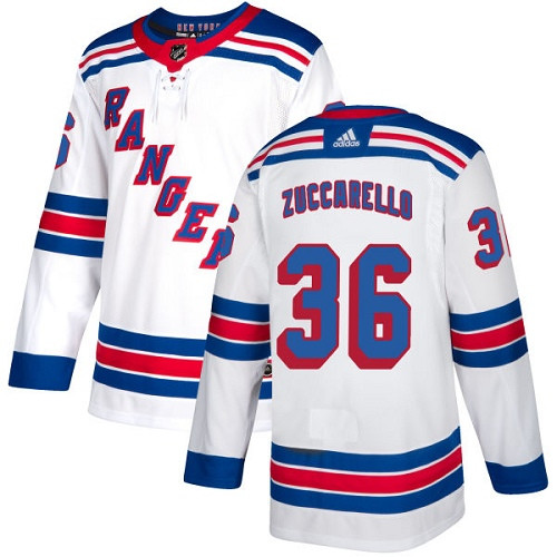 Adidas Rangers #36 Mats Zuccarello White Road Authentic Stitched NHL Jersey Adidas Rangers #36 Mats Zuccarello White Road Authentic Stitched NHL Jersey