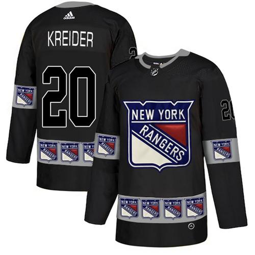Adidas Rangers #20 Chris Kreider Black Authentic Team Logo Fashion Stitched NHL Jersey Adidas Rangers #20 Chris Kreider Black Authentic Team Logo Fashion Stitched NHL Jersey