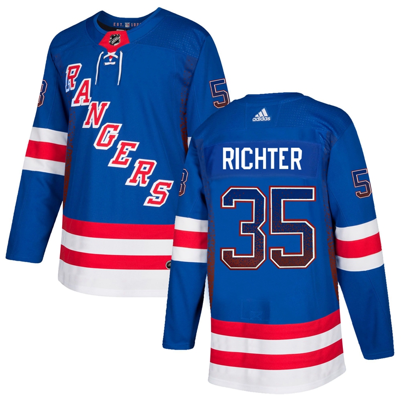 Rangers 35 Mike Richter Blue Drift Fashion Adidas Jersey Rangers 35 Mike Richter Blue Drift Fashion Adidas Jersey