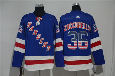 Adidas Rangers #36 Mats Zuccarello Blue US Flag Jersey