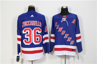 Rangers #36 Mats Zuccarello Blue Adidas Jersey Rangers #36 Mats Zuccarello Blue Adidas Jersey