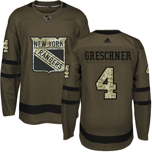 Adidas Rangers #4 Ron Greschner Green Salute to Service Stitched NHL Jersey Adidas Rangers #4 Ron Greschner Green Salute to Service Stitched NHL Jersey