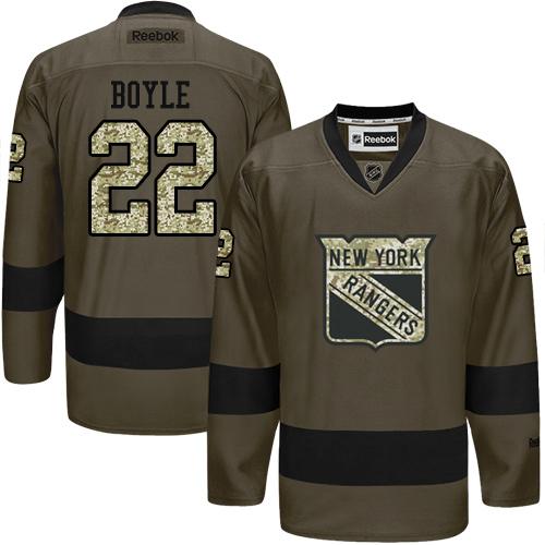 Rangers #22 Dan Boyle Green Salute to Service Stitched NHL Jersey Rangers #22 Dan Boyle Green Salute to Service Stitched NHL Jersey