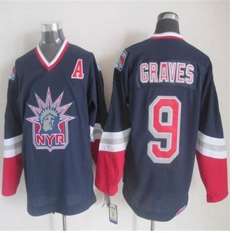 New York Rangers #9 Adam Graves Navy Blue CCM Statue Of Liberty Stitched NHL Jersey New York Rangers #9 Adam Graves Navy Blue CCM Statue Of Liberty Stitched NHL Jersey