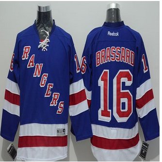 New York Rangers #16 Derick Brassard Blue Stitched NHL Jersey New York Rangers #16 Derick Brassard Blue Stitched NHL Jersey