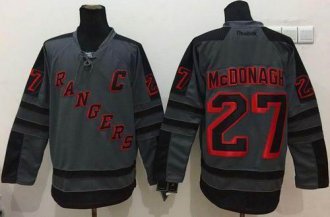 New York Rangers #27 Ryan McDonagh Charcoal Cross Check Fashion Stitched NHL Jersey New York Rangers #27 Ryan McDonagh Charcoal Cross Check Fashion Stitched NHL Jersey