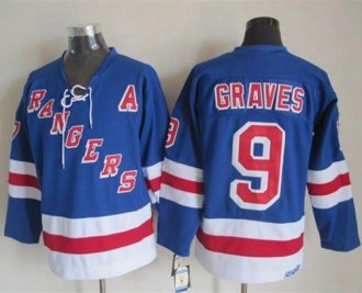 New York Rangers #9 Adam Graves Light Blue CCM Throwback Stitched NHL Jersey New York Rangers #9 Adam Graves Light Blue CCM Throwback Stitched NHL Jersey