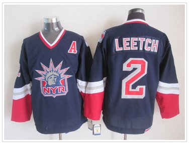 New York Rangers #2 LEETCH Messier Dark Blue S titched NHL Jersey New York Rangers #2 LEETCH Messier Dark Blue S titched NHL Jersey