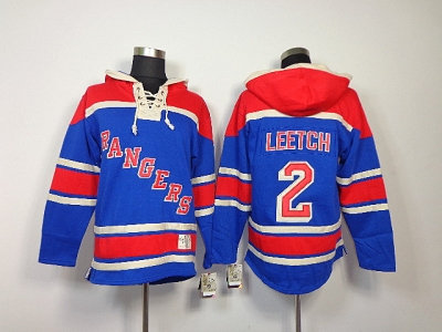 nhl new york rangers #2 leetch blue(pullover hooded sweatshirt) nhl new york rangers #2 leetch blue(pullover hooded sweatshirt)