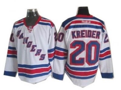 New York Rangers #20 Chris Kreider White NHL Jersey New York Rangers #20 Chris Kreider White NHL Jersey