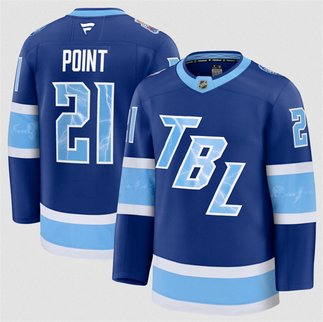Men's Tampa Bay Lightning #21 Brayden Point Blue 2026 Stadium Series Stitched Jersey Men's Tampa Bay Lightning #21 Brayden Point Blue 2026 Stadium Series Stitched Jersey