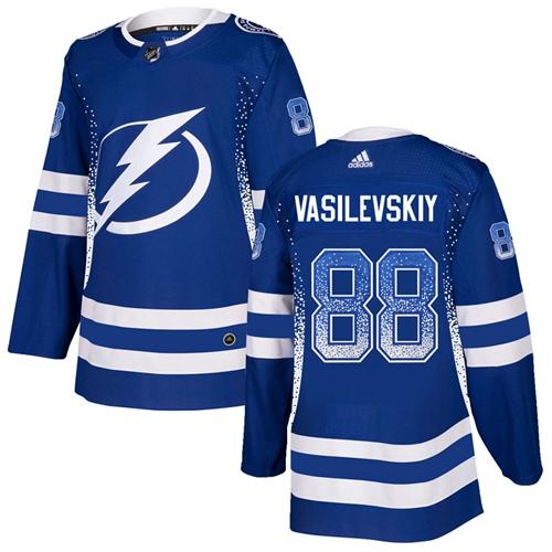 Adidas Lightning #88 Andrei Vasilevskiy Blue Home Authentic Drift Fashion Stitched NHL Jersey Adidas Lightning #88 Andrei Vasilevskiy Blue Home Authentic Drift Fashion Stitched NHL Jersey