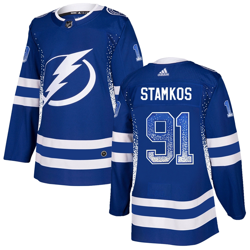 Lightning 91 Steven Stamkos Blue Drift Fashion Adidas Jersey Lightning 91 Steven Stamkos Blue Drift Fashion Adidas Jersey