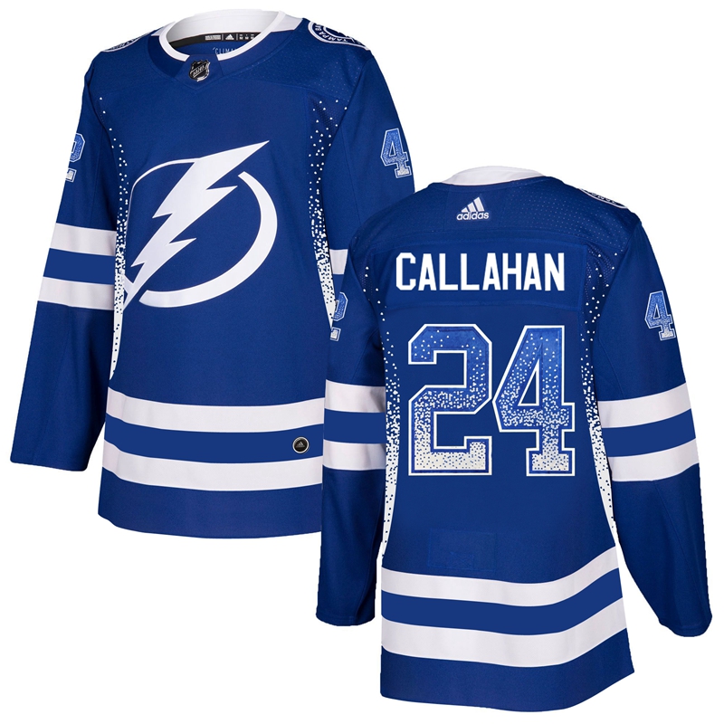 Lightning 24 Ryan Callahan Blue Drift Fashion Adidas Jersey Lightning 24 Ryan Callahan Blue Drift Fashion Adidas Jersey