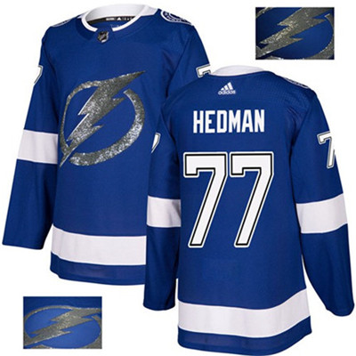 Adidas Lightning #77 Victor Hedman Blue Home Authentic Fashion Gold Stitched NHL Jersey Adidas Lightning #77 Victor Hedman Blue Home Authentic Fashion Gold Stitched NHL Jersey