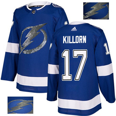 Adidas Lightning #17 Alex Killorn Blue Home Authentic Fashion Gold Stitched NHL Jersey Adidas Lightning #17 Alex Killorn Blue Home Authentic Fashion Gold Stitched NHL Jersey