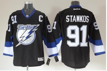 Tampa Bay Lightning #91 Steven Stamkos Black Stitched NHL Jersey Tampa Bay Lightning #91 Steven Stamkos Black Stitched NHL Jersey