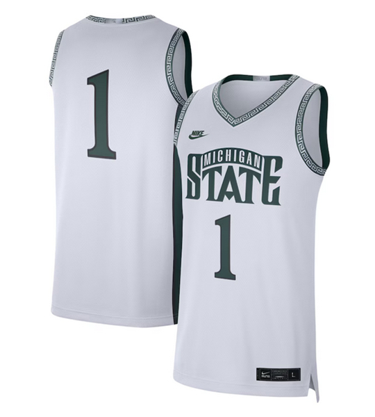 Men's Michigan State Spartans Active Player Custom White Limited Stitched Jersey Men's Michigan State Spartans Active Player Custom White Limited Stitched Jersey