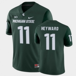 Men Michigan State Spartans #11 Connor Heyward College Football Green Game Jersey Men Michigan State Spartans #11 Connor Heyward College Football Green Game Jersey