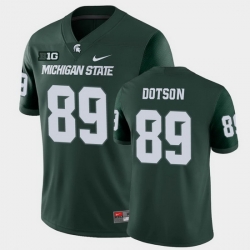 Men Michigan State Spartans #89 Matt Dotson College Football Green Game Jersey Men Michigan State Spartans #89 Matt Dotson College Football Green Game Jersey