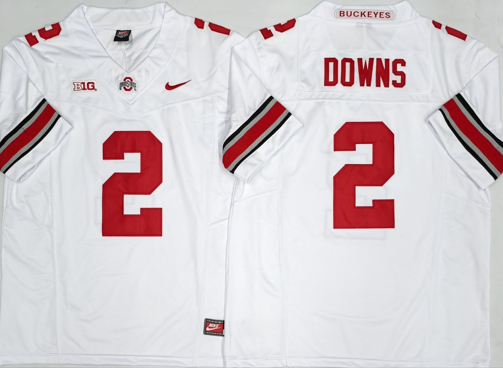 Men's Ohio State Buckeyes #2 Caleb Downs White 2025 F.U.S.E. Limited Stitched Jersey Men's Ohio State Buckeyes #2 Caleb Downs White 2025 F.U.S.E. Limited Stitched Jersey