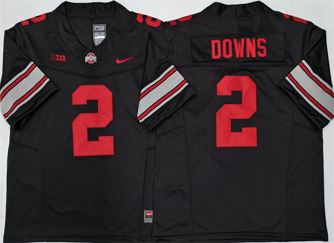 Men's Ohio State Buckeyes #2 Caleb Downs Black F.U.S.E. Limited Stitched Jersey Men's Ohio State Buckeyes #2 Caleb Downs Black F.U.S.E. Limited Stitched Jersey