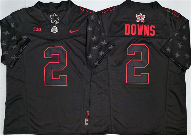 Men's Ohio State Buckeyes #2 Caleb Downs Black 2025 F.U.S.E. Limited Stitched Jersey Men's Ohio State Buckeyes #2 Caleb Downs Black 2025 F.U.S.E. Limited Stitched Jersey