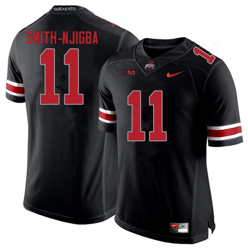 Men's Ohio State Buckeyes #11 Jaxon Smith-Njigba Blackout Nike College Football Jersey Men's Ohio State Buckeyes #11 Jaxon Smith-Njigba Blackout Nike College Football Jersey