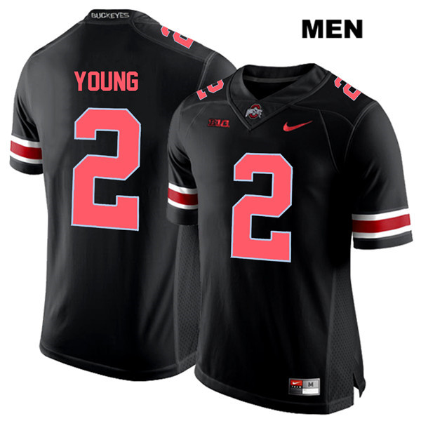 Mens Ohio State Buckeyes Authentic Nike #2 Chase Young Stitched Black Red Font College Football Jersey Mens Ohio State Buckeyes Authentic Nike #2 Chase Young Stitched Black Red Font College Football Jersey