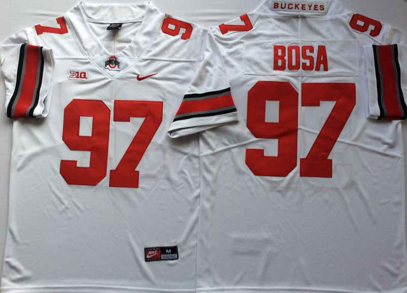 Ohio State Buckeyes 97 Joey Bosa White Nike College Football Jersey Ohio State Buckeyes 97 Joey Bosa White Nike College Football Jersey