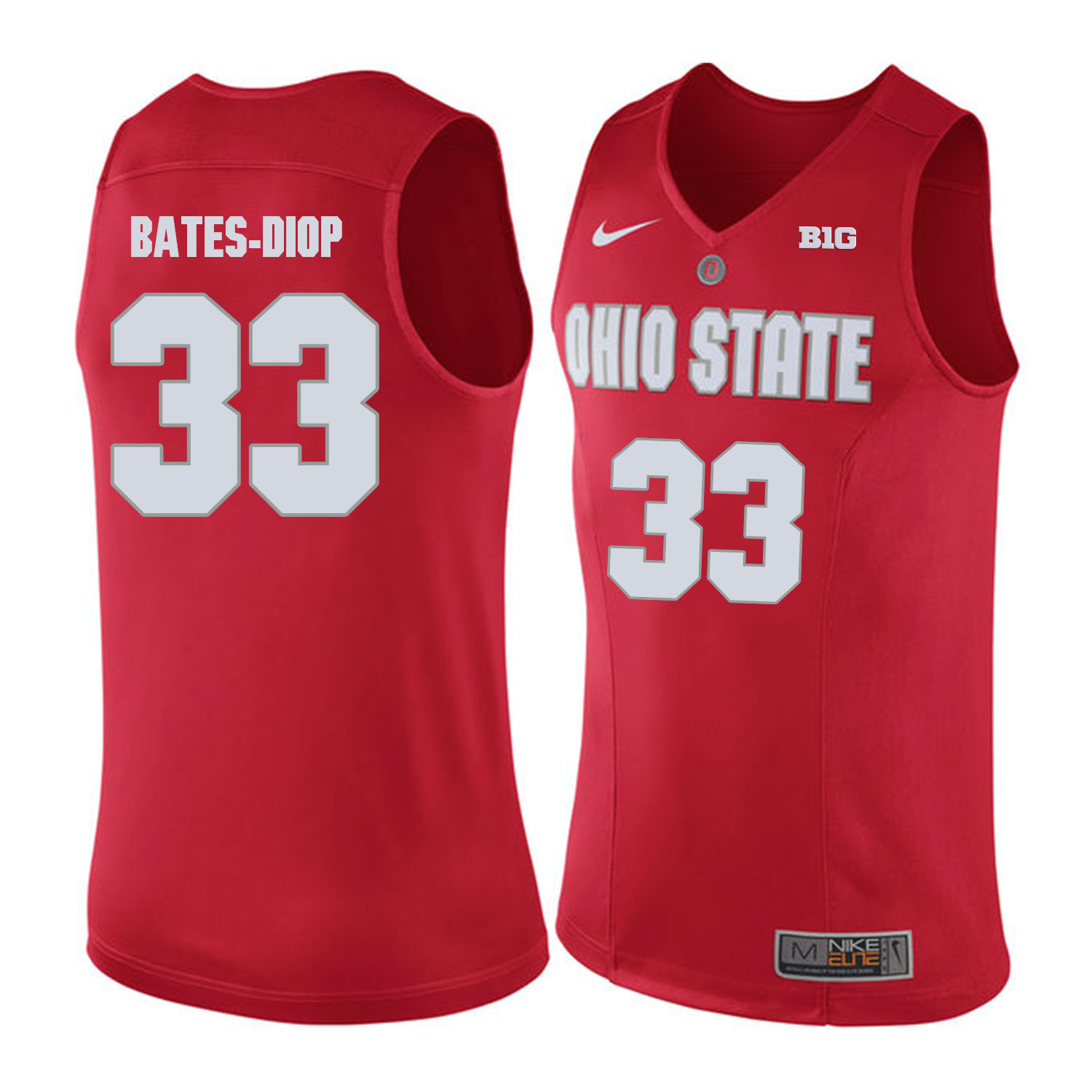 Ohio State Buckeyes #33 Keita Bates-Diop Red College Basketball Jersey Ohio State Buckeyes #33 Keita Bates-Diop Red College Basketball Jersey