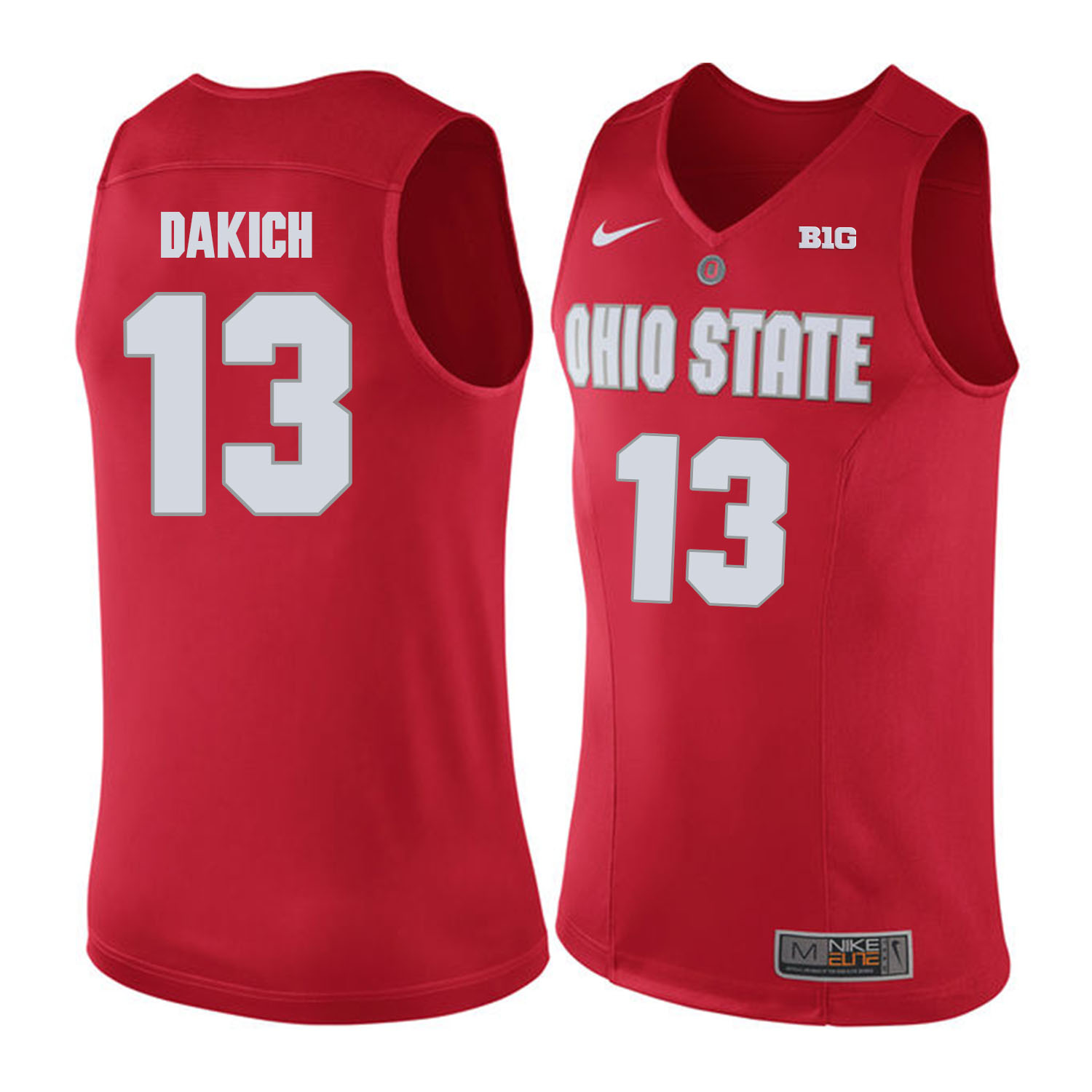 Ohio State Buckeyes #13 Andrew Dakich Red College Basketball Jersey Ohio State Buckeyes #13 Andrew Dakich Red College Basketball Jersey