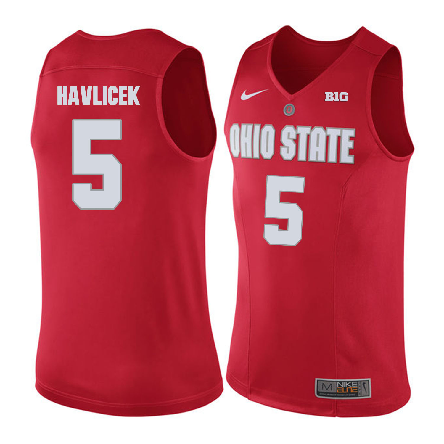 Ohio State Buckeyes #5 John Havlicek Red College Basketball Jersey Ohio State Buckeyes #5 John Havlicek Red College Basketball Jersey