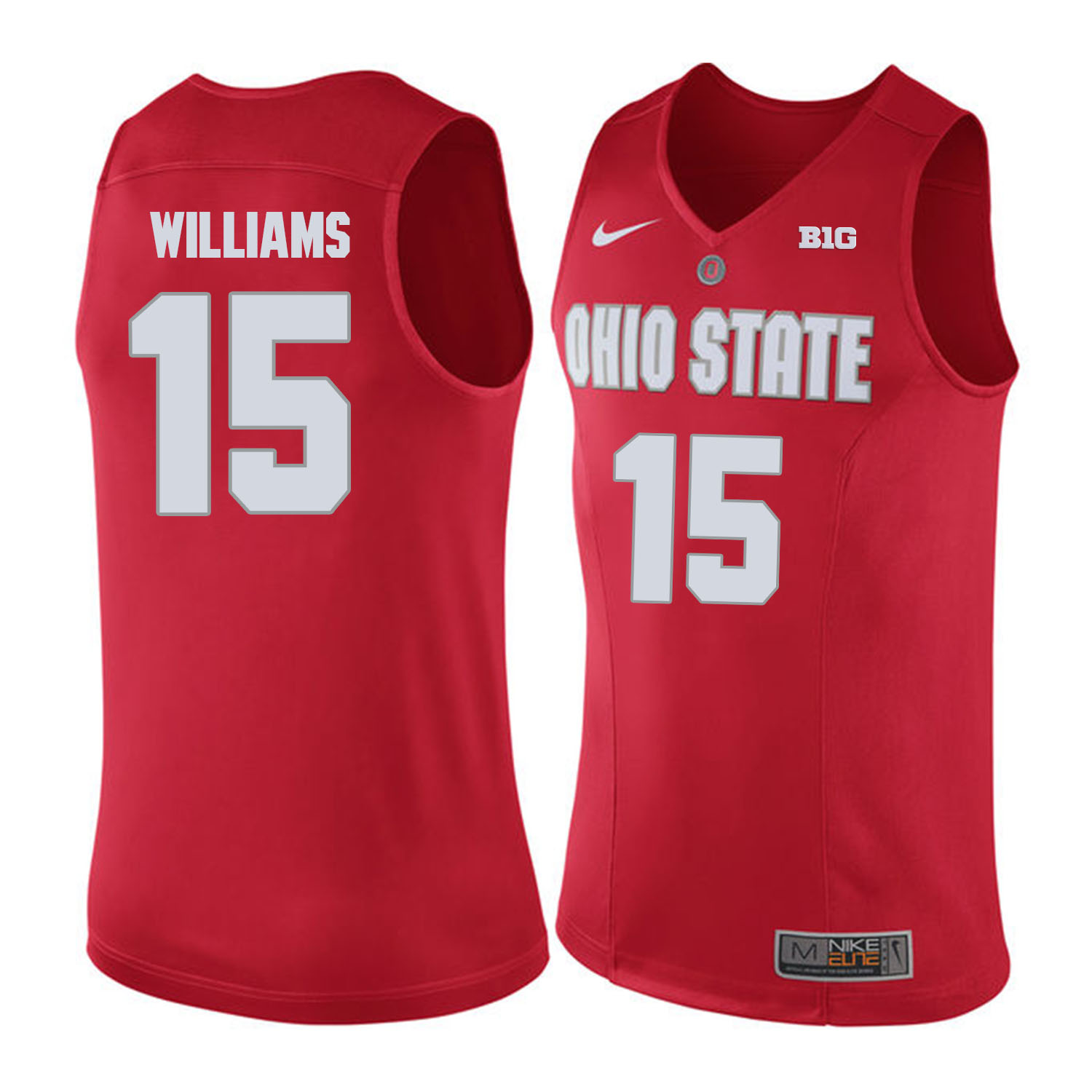 Ohio State Buckeyes #15 Kam Williams Red College Basketball Jersey Ohio State Buckeyes #15 Kam Williams Red College Basketball Jersey