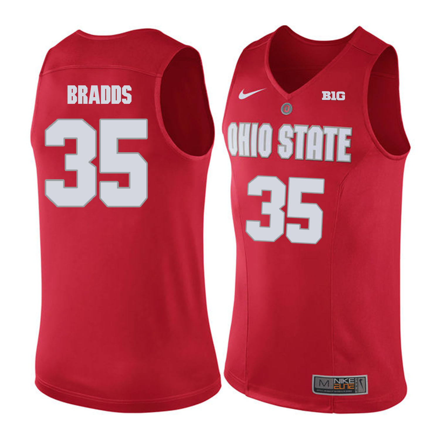 Ohio State Buckeyes #35 Gary Bradds Red College Basketball Jersey Ohio State Buckeyes #35 Gary Bradds Red College Basketball Jersey