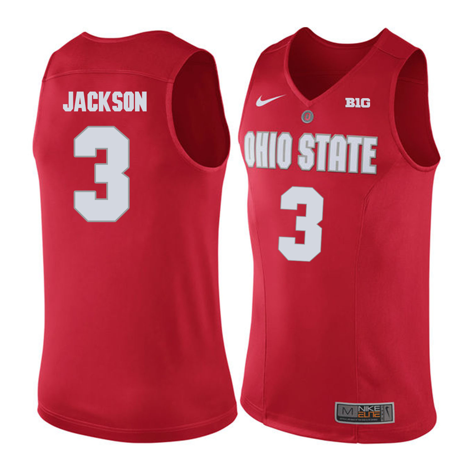 Ohio State Buckeyes #3 C.J. Jackson Red College Basketball Jersey Ohio State Buckeyes #3 C.J. Jackson Red College Basketball Jersey