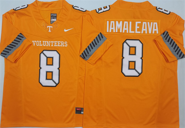 Men's Tennessee Volunteers #8 Nico Iamaleava Orange 2025 F.U.S.E. Stitched Jersey Men's Tennessee Volunteers #8 Nico Iamaleava Orange 2025 F.U.S.E. Stitched Jersey