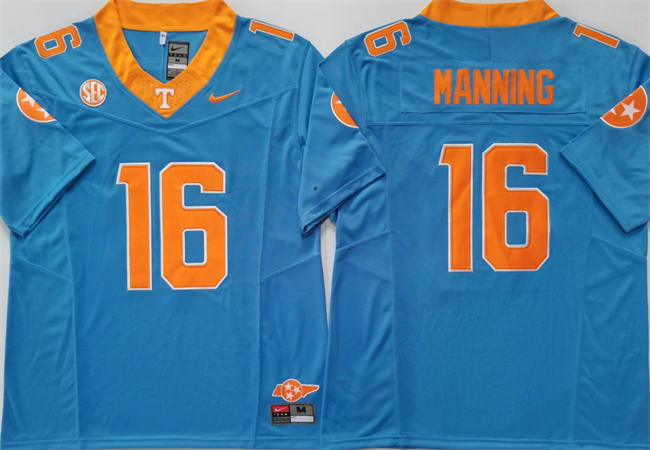 Men's Tennessee Volunteers #16 Peyton Manning Blue F.U.S.E. Stitched Jersey Men's Tennessee Volunteers #16 Peyton Manning Blue F.U.S.E. Stitched Jersey