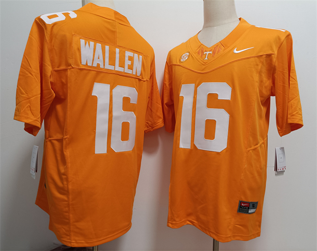 Men's Tennessee Volunteers #16 Morgan Wallen Orange F.U.S.E. Stitched Jersey Men's Tennessee Volunteers #16 Morgan Wallen Orange F.U.S.E. Stitched Jersey