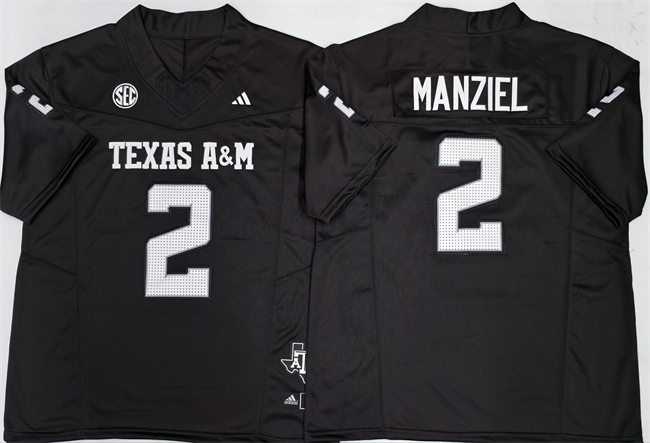 Men's Texas A&M Aggies Lions #2 Johnny Manziel Black 2025 F.U.S.E. Stitched Jersey Men's Texas A&M Aggies Lions #2 Johnny Manziel Black 2025 F.U.S.E. Stitched Jersey