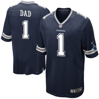 Nike Cowboys #1 DAD Navy Blue Team Color Men Stitched NFL Game Jersey (Custom Personalized) Nike Cowboys #1 DAD Navy Blue Team Color Men Stitched NFL Game Jersey (Custom Personalized)