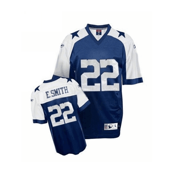 Nike Cowboys #22 Emmitt Smith Navy Blue White Men's Stitched NFL Throwback Reebok Jersey Nike Cowboys #22 Emmitt Smith Navy Blue White Men's Stitched NFL Throwback Reebok Jersey